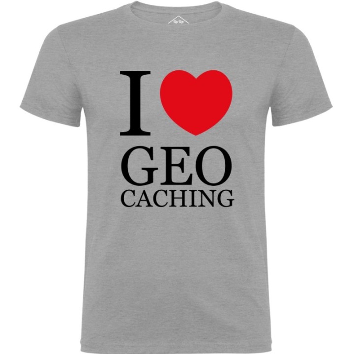 Tip Top Tshirt - T-shirt Homme I love Geocaching - Made in France
