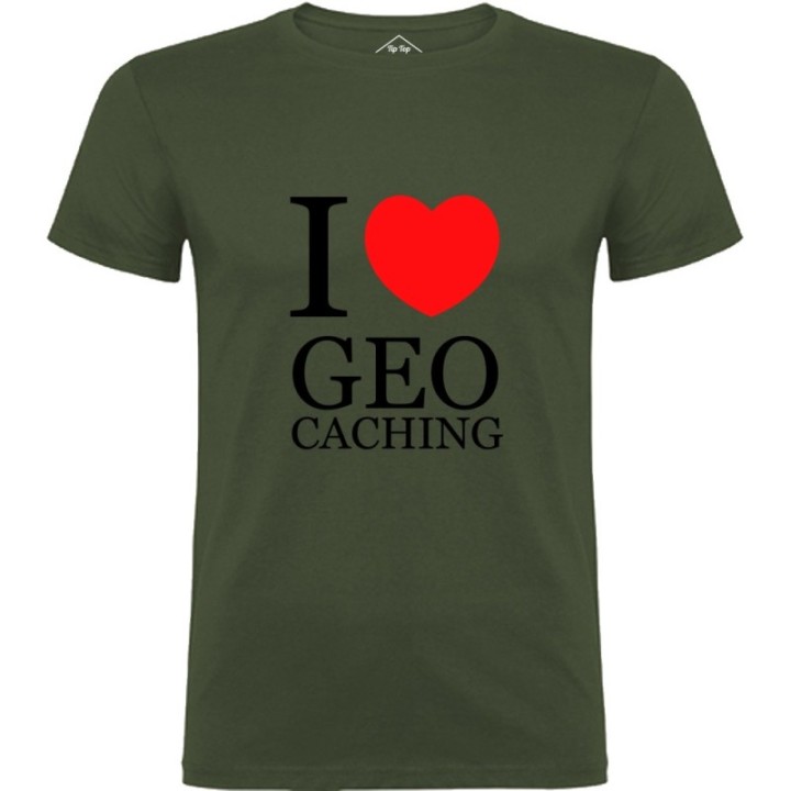 Tip Top Tshirt - T-shirt Homme I love Geocaching - Made in France