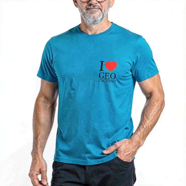 Tip Top Tshirt - T-shirt Homme I love Geocaching - Made in France