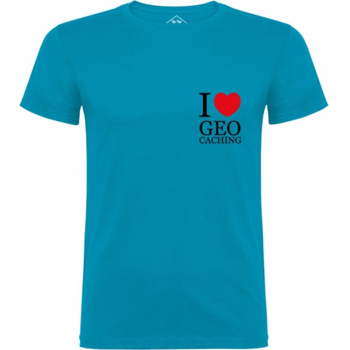 Tip Top Tshirt - T-shirt Homme I love Geocaching - Made in France