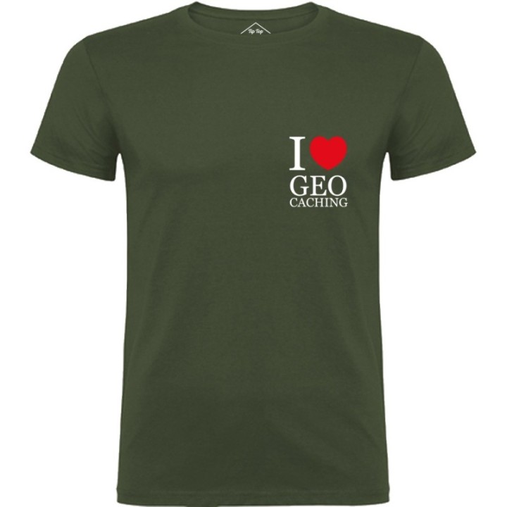 Tip Top Tshirt - T-shirt Homme I love Geocaching - Made in France