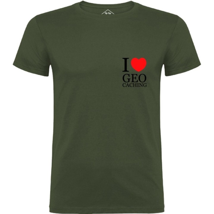 Tip Top Tshirt - T-shirt Homme I love Geocaching - Made in France