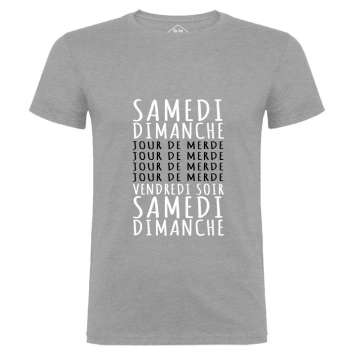 Tip Top Tshirt - T-shirt Homme Jours de merde - Made in France