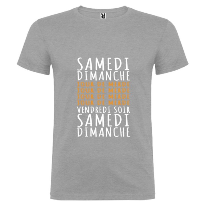 Tip Top Tshirt - T-shirt Homme Jours de merde - Made in France