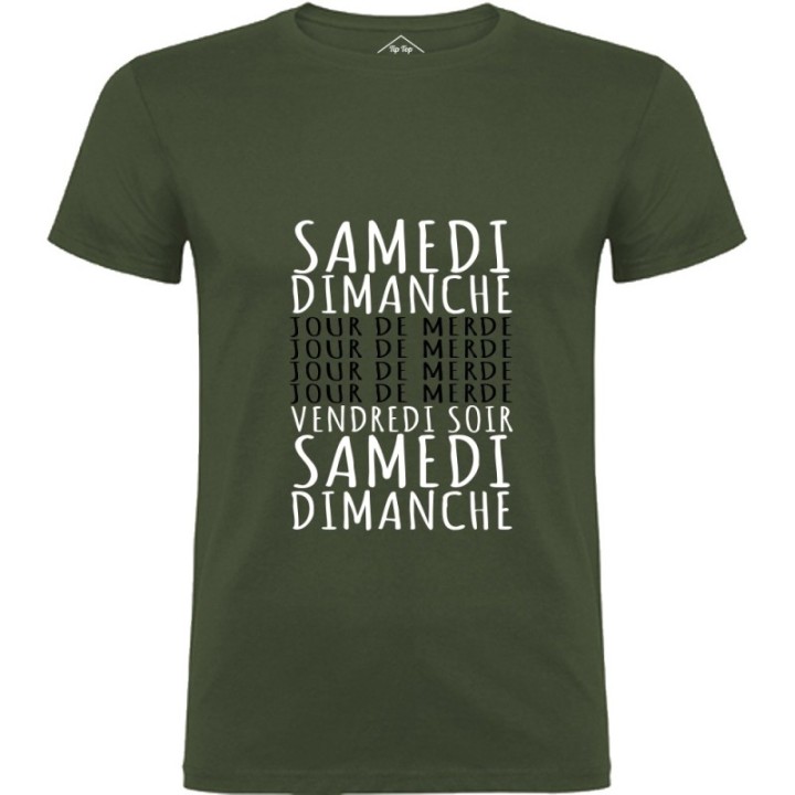 Tip Top Tshirt - T-shirt Homme Jours de merde - Made in France