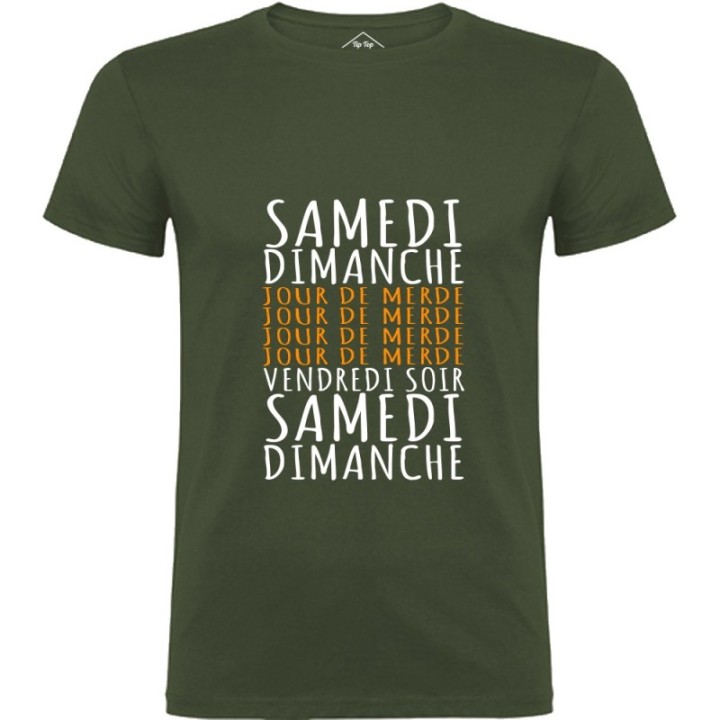 Tip Top Tshirt - T-shirt Homme Jours de merde - Made in France