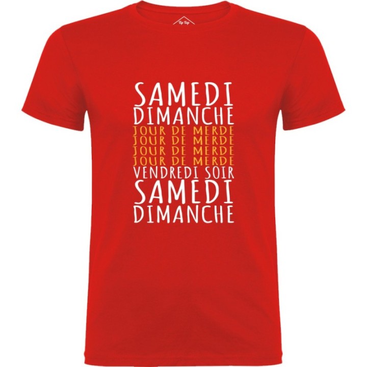 Tip Top Tshirt - T-shirt Homme Jours de merde - Made in France