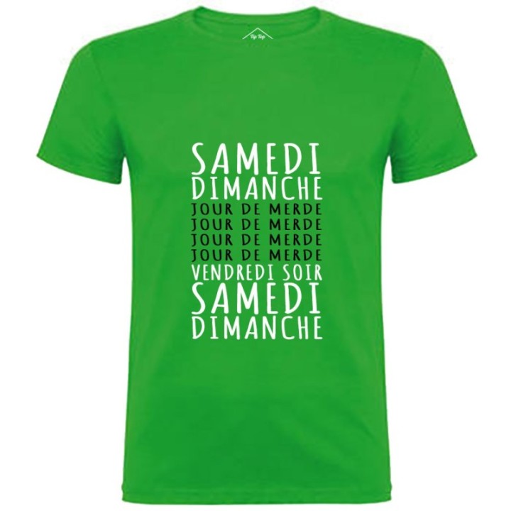 Tip Top Tshirt - T-shirt Homme Jours de merde - Made in France