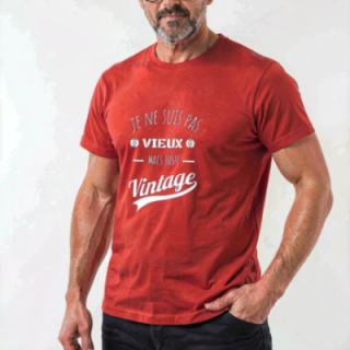 Tip Top Tshirt - T-shirt Homme Je ne suis pas vieux mais juste Vintage - Made in France