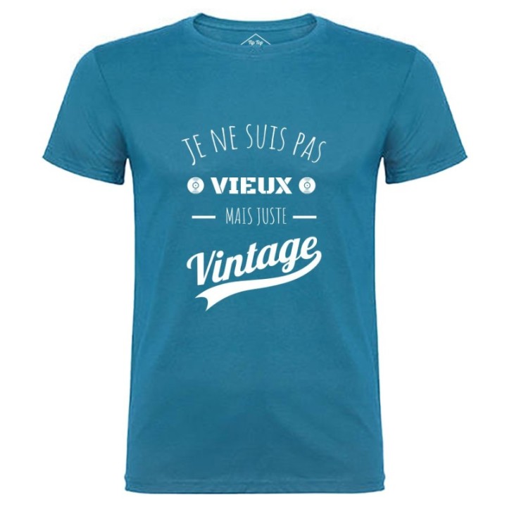 Tip Top Tshirt - T-shirt Homme Je ne suis pas vieux mais juste Vintage - Made in France