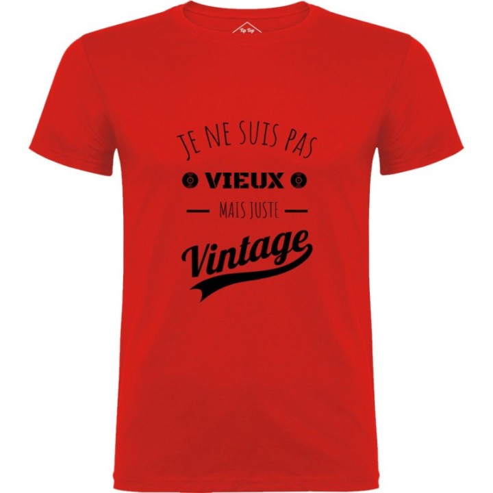 Tip Top Tshirt - T-shirt Homme Je ne suis pas vieux mais juste Vintage - Made in France