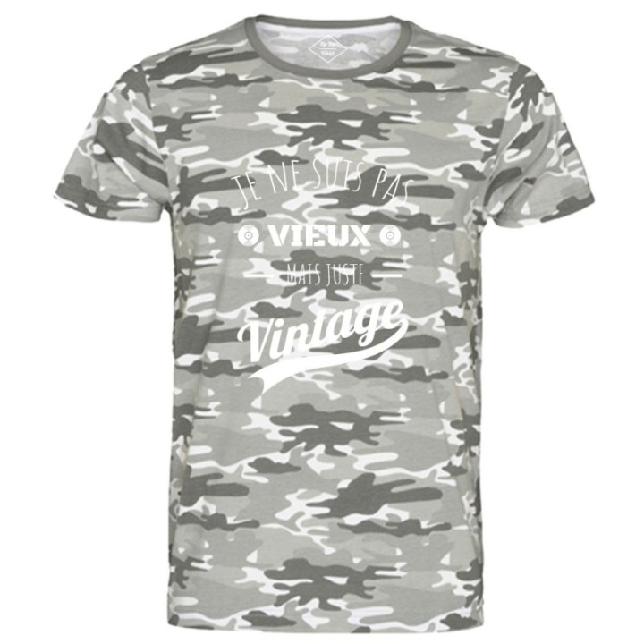 Tip Top Tshirt - T-shirt Homme Je ne suis pas vieux mais juste Vintage - Made in France