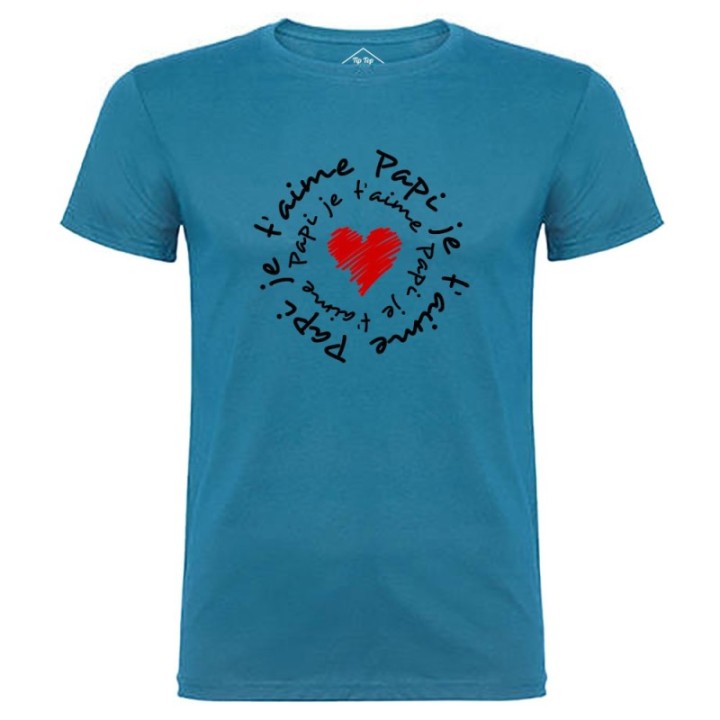 Tip Top Tshirt - T-shirt Homme Papi je t'aime - Made in France