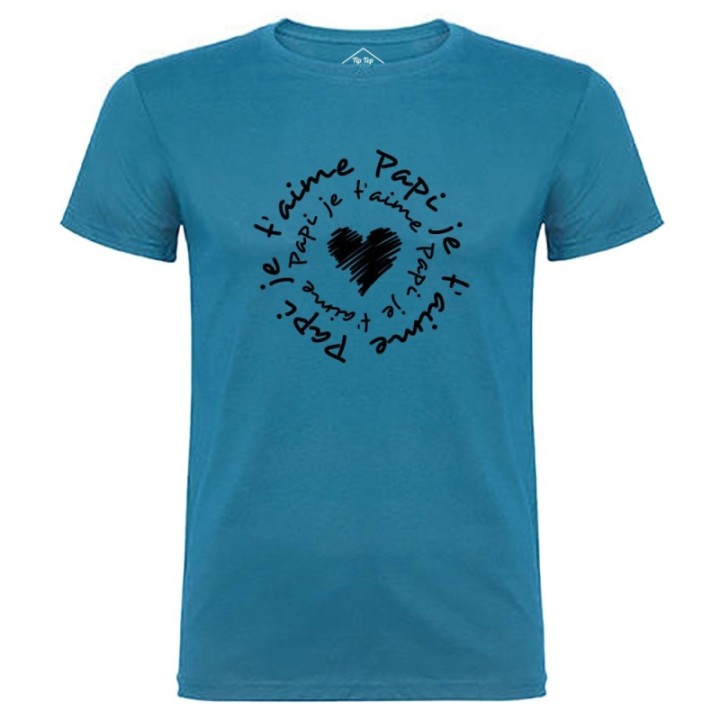 Tip Top Tshirt - T-shirt Homme Papi je t'aime - Made in France