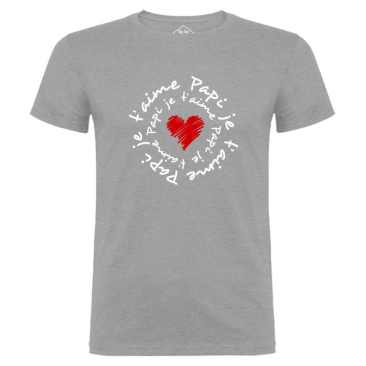 Tip Top Tshirt - T-shirt Homme Papi je t'aime - Made in France