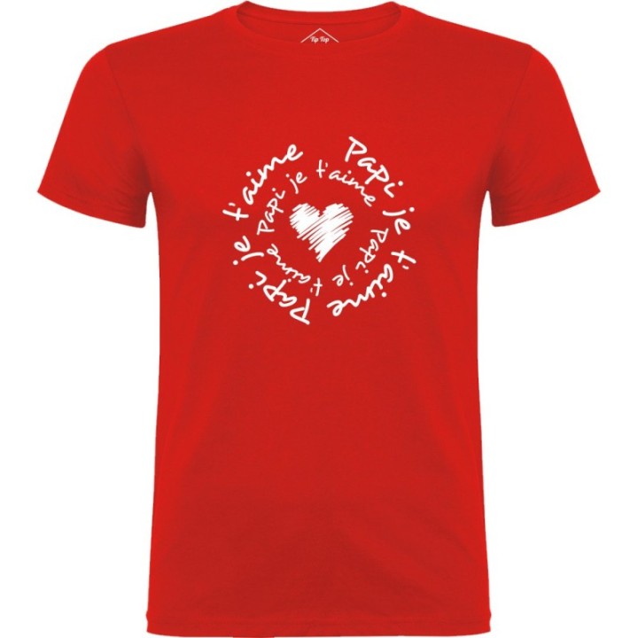 Tip Top Tshirt - T-shirt Homme Papi je t'aime - Made in France