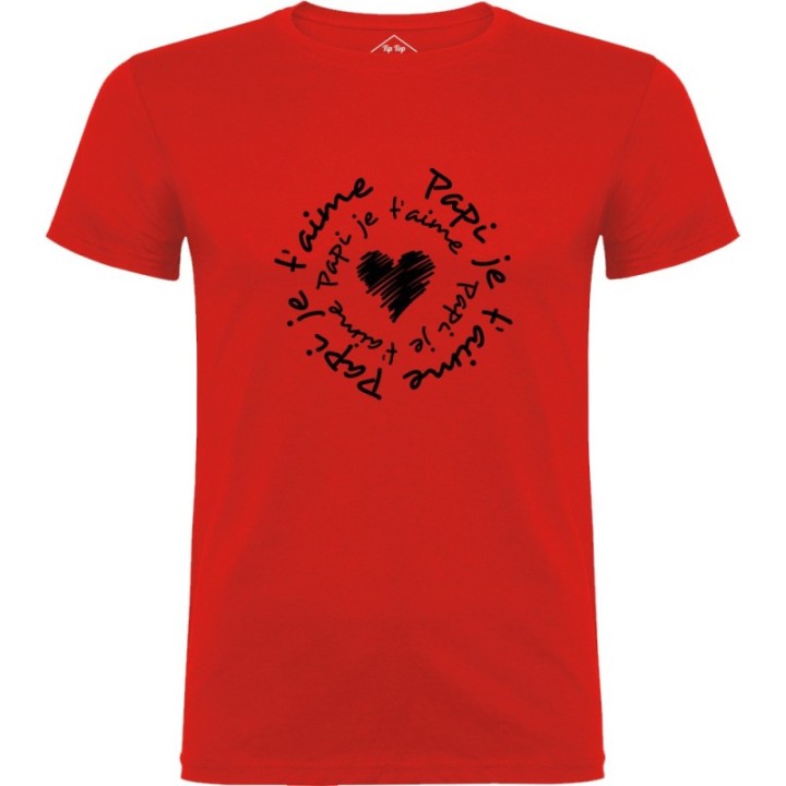 Tip Top Tshirt - T-shirt Homme Papi je t'aime - Made in France
