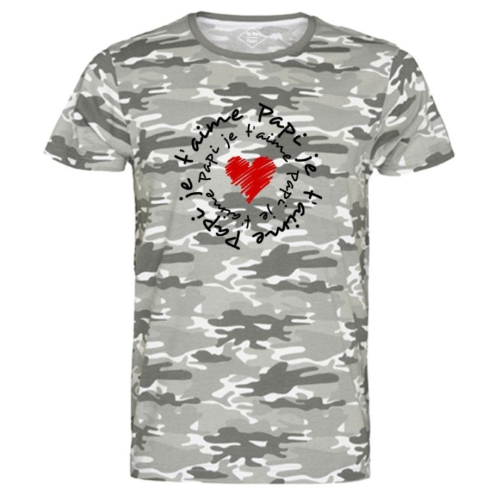 Tip Top Tshirt - T-shirt Homme Papi je t'aime - Made in France