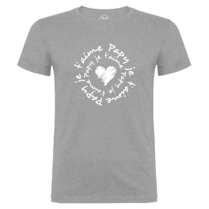 Tip Top Tshirt - T-shirt Homme Papy je t'aime - Made in France