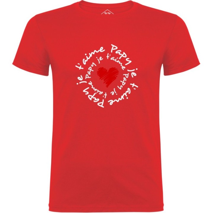 Tip Top Tshirt - T-shirt Homme Papy je t'aime - Made in France