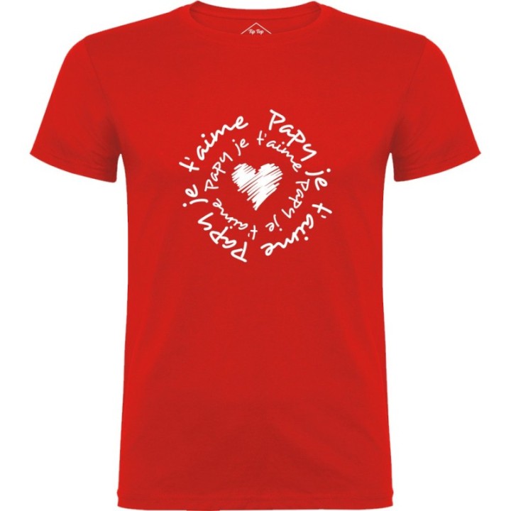 Tip Top Tshirt - T-shirt Homme Papy je t'aime - Made in France