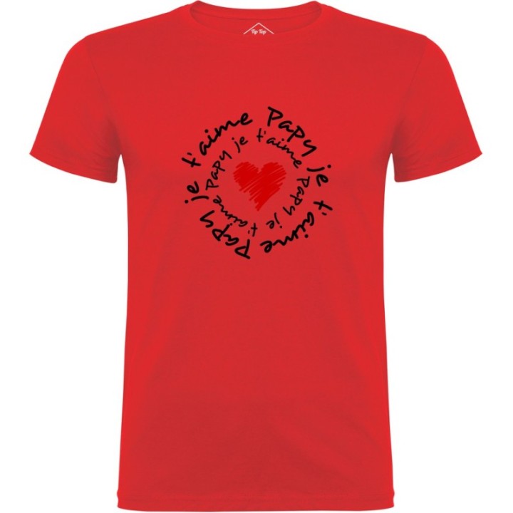 Tip Top Tshirt - T-shirt Homme Papy je t'aime - Made in France