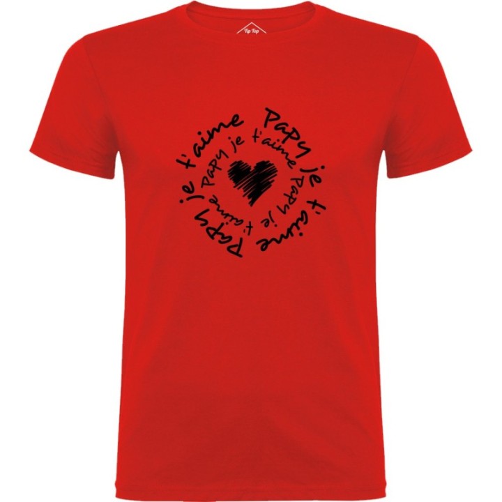 Tip Top Tshirt - T-shirt Homme Papy je t'aime - Made in France