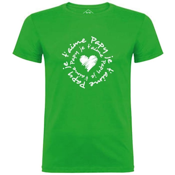 Tip Top Tshirt - T-shirt Homme Papy je t'aime - Made in France