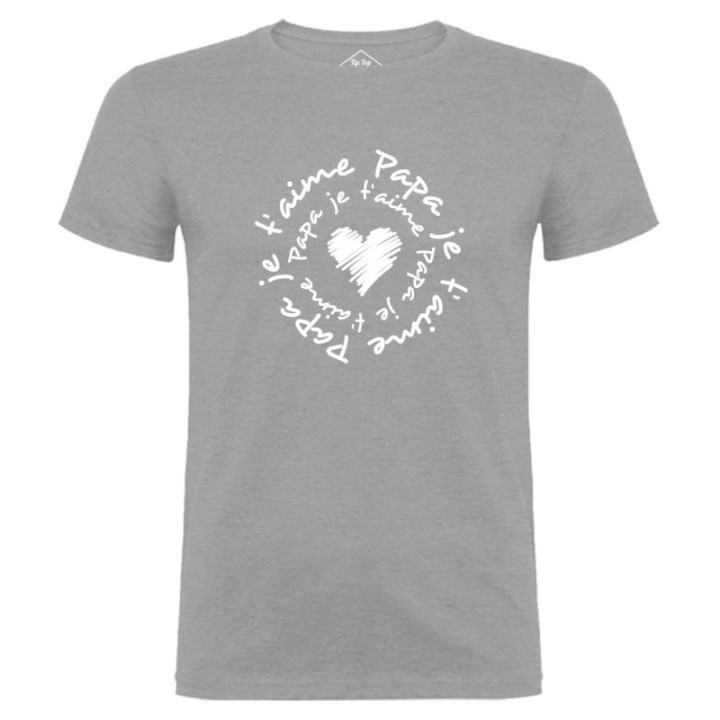 Tip Top Tshirt - T-shirt Homme Papa je t'aime - Made in France