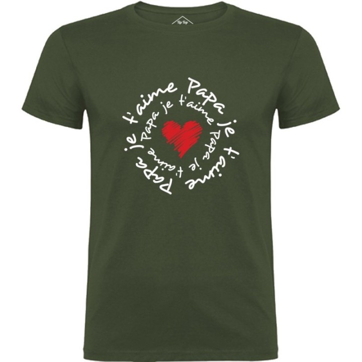 Tip Top Tshirt - T-shirt Homme Papa je t'aime - Made in France