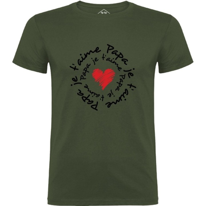Tip Top Tshirt - T-shirt Homme Papa je t'aime - Made in France