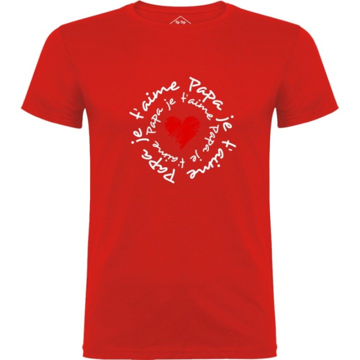 Tip Top Tshirt - T-shirt Homme Papa je t'aime - Made in France
