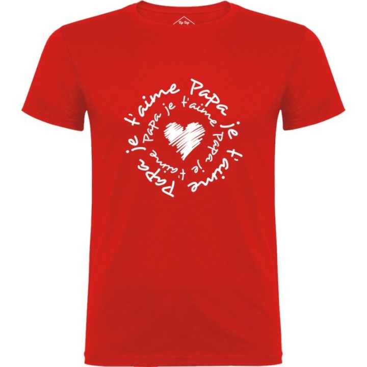 Tip Top Tshirt - T-shirt Homme Papa je t'aime - Made in France