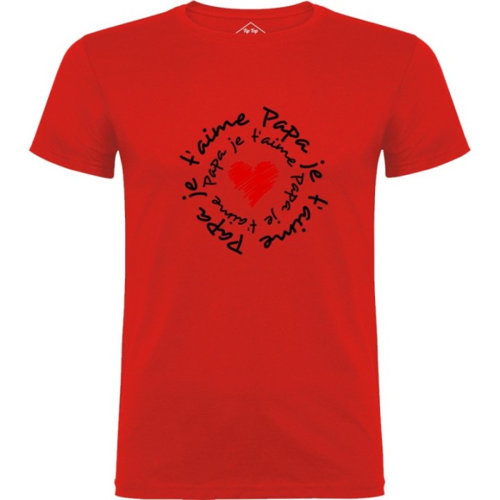 Tip Top Tshirt - T-shirt Homme Papa je t'aime - Made in France