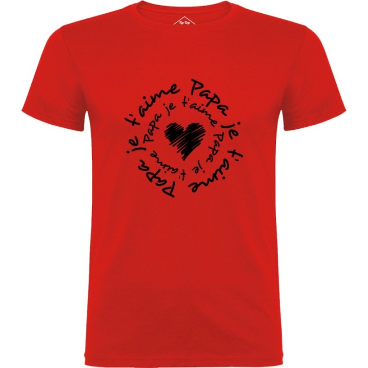 Tip Top Tshirt - T-shirt Homme Papa je t'aime - Made in France