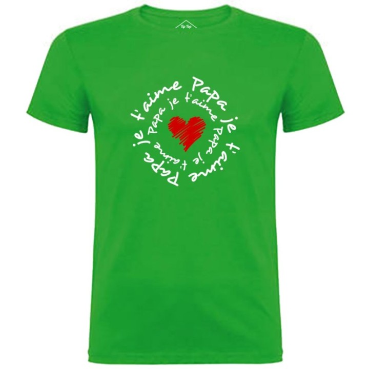 Tip Top Tshirt - T-shirt Homme Papa je t'aime - Made in France