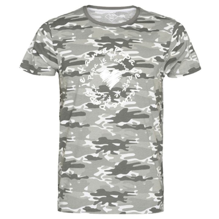 Tip Top Tshirt - T-shirt Homme Papa je t'aime - Made in France