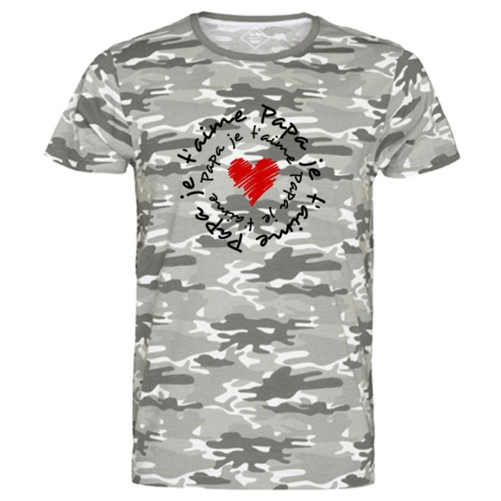 Tip Top Tshirt - T-shirt Homme Papa je t'aime - Made in France
