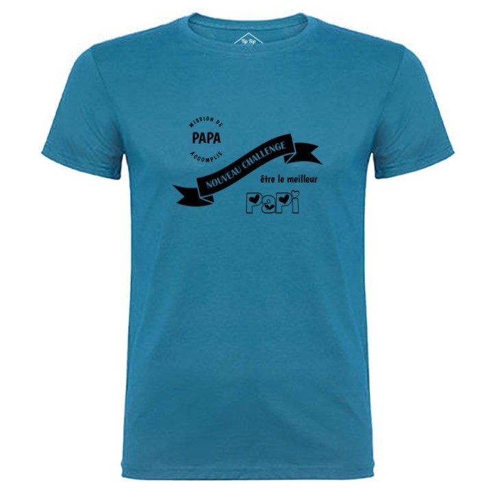 Tip Top Tshirt - T-shirt Homme Nouveau challenge : Meilleur Papi - Made in France