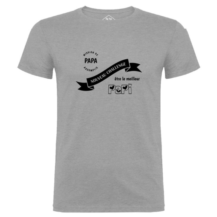 Tip Top Tshirt - T-shirt Homme Nouveau challenge : Meilleur Papi - Made in France