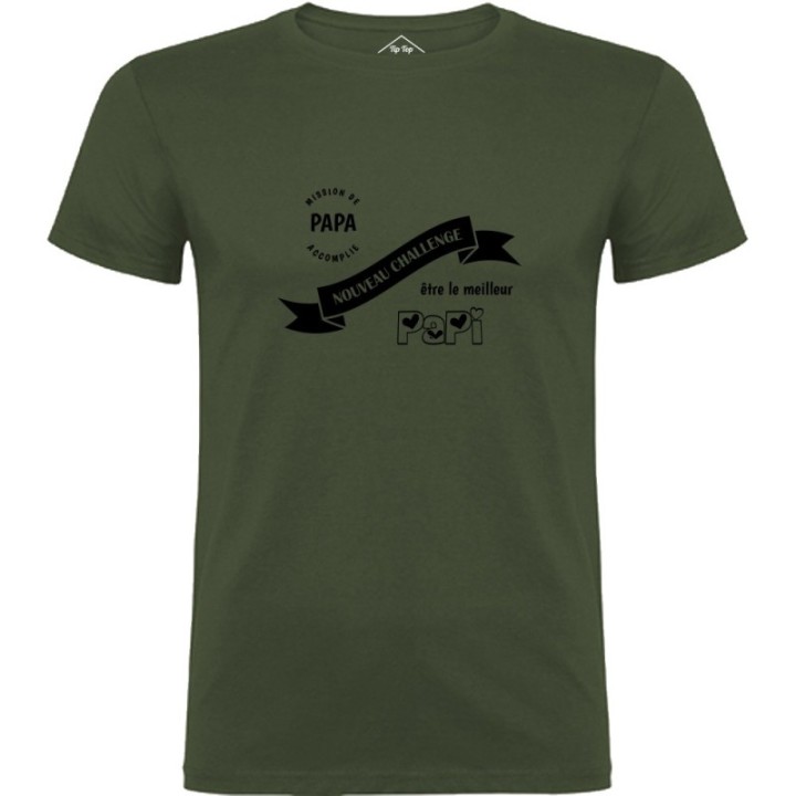 Tip Top Tshirt - T-shirt Homme Nouveau challenge : Meilleur Papi - Made in France