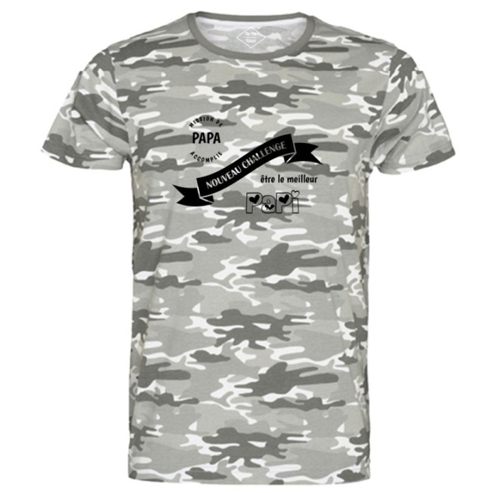 Tip Top Tshirt - T-shirt Homme Nouveau challenge : Meilleur Papi - Made in France