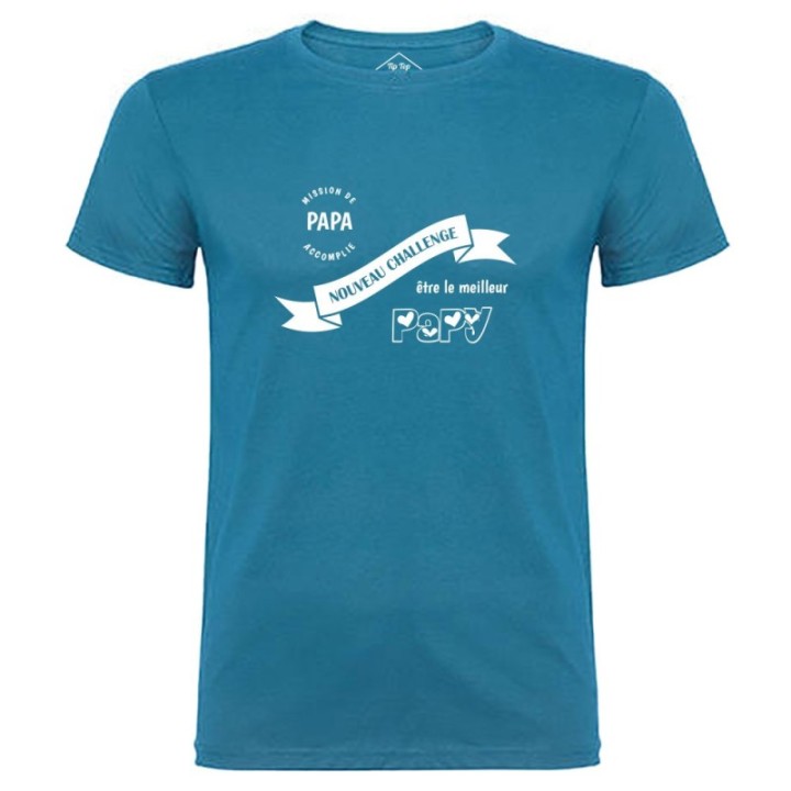 Tip Top Tshirt - T-shirt Homme Nouveau challenge : Meilleur Papy - Made in France