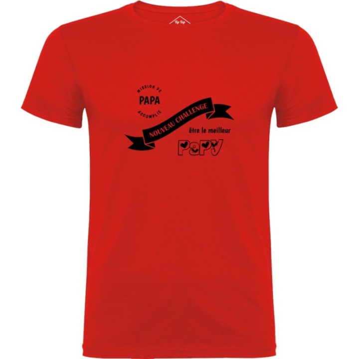 Tip Top Tshirt - T-shirt Homme Nouveau challenge : Meilleur Papy - Made in France