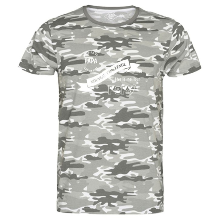 Tip Top Tshirt - T-shirt Homme Nouveau challenge : Meilleur Papy - Made in France