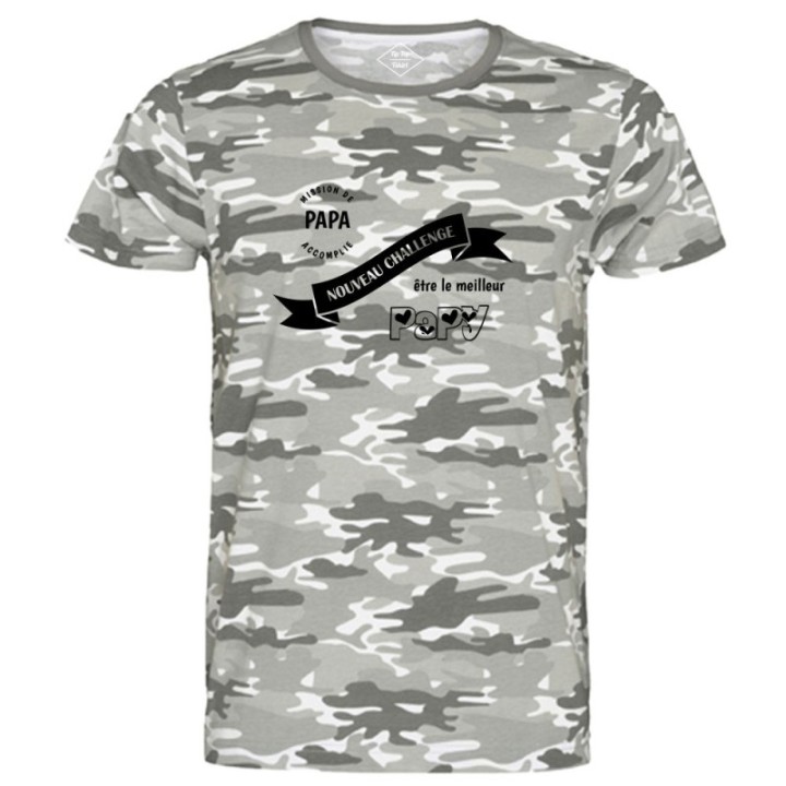 Tip Top Tshirt - T-shirt Homme Nouveau challenge : Meilleur Papy - Made in France