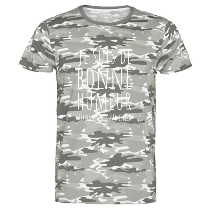 Tip Top Tshirt - T-shirt Homme Je suis de bonne humeur... - Made in France