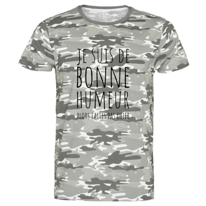 Tip Top Tshirt - T-shirt Homme Je suis de bonne humeur... - Made in France