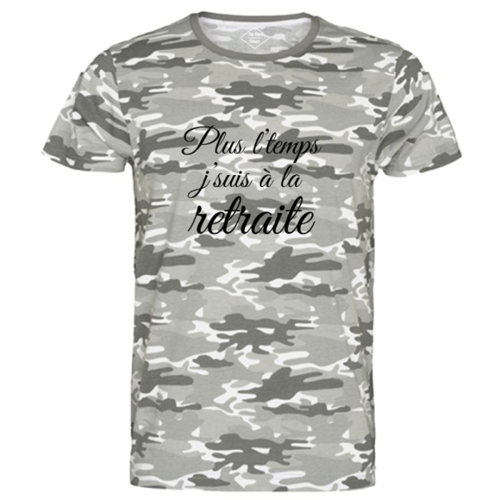 Tip Top Tshirt - T-shirt Homme Plus l'temps, J'suis à la retraite - Made in France