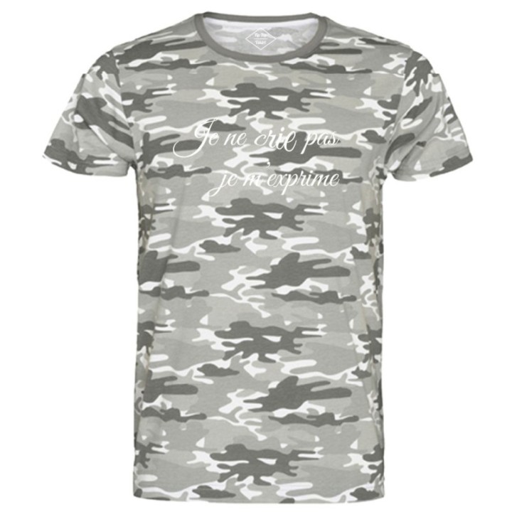 Tip Top Tshirt - T-shirt Homme Je ne crie pas, je m'exprime - Made in France